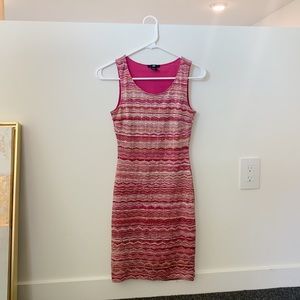 H&M Metallic Knit Bodycon Dress